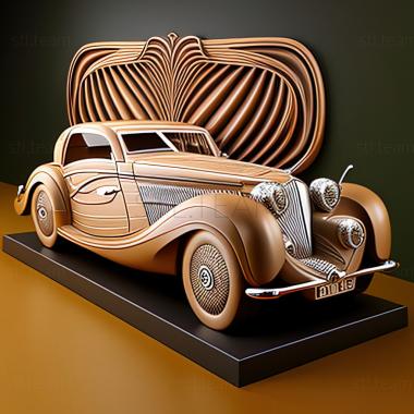 3D модель Mercedes Benz 500K (STL)